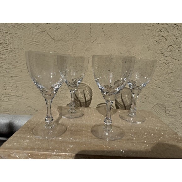 Fostoria Other - SET OF 7- Fostoria Crystal Chapel Bells Wine Glass 5 1/4"